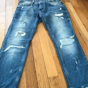Blue Ripped Jeans